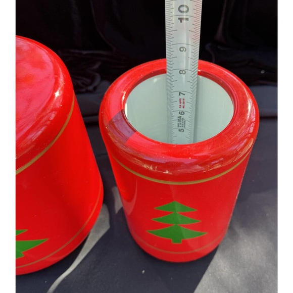 Vintage Neiman Marcus Japan Christmas Bar Ice Bucket & Matching Wine Chiller - Picture 6 of 12